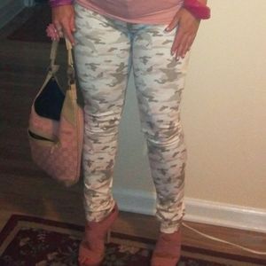 Pink Camouflage Jeggings